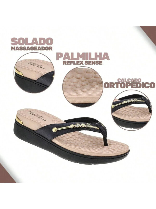 Modare Chinelo Plataforma Sandália Ortopédico Modare - Imagem 7