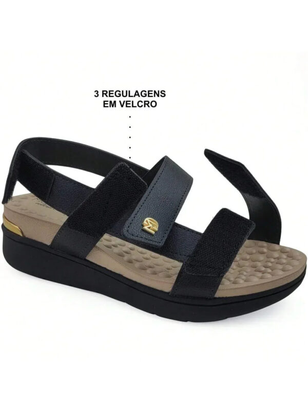 Modare Sandália Anabela Regulável Modare UltraConforto Reflex Sense - Imagem 3
