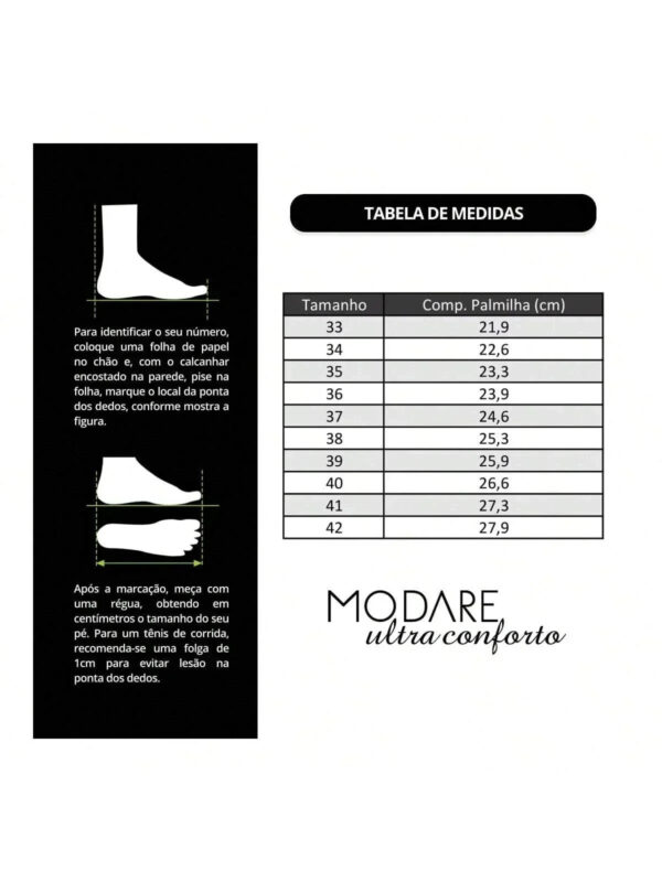 Tamanco Modare Feminino Napa Floather/Napa Sense Flex Conforto - Imagem 6