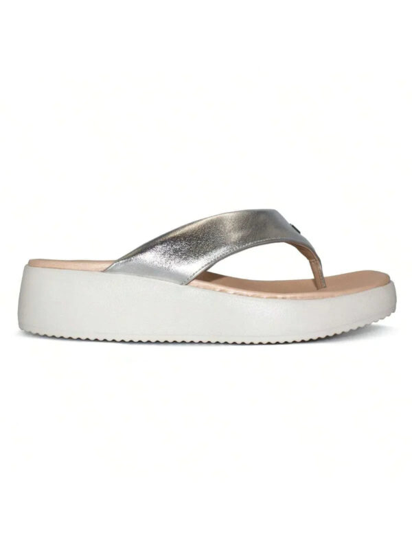 Modare Tamanco Modare Feminino Metalizado Conforto Salto Anabela