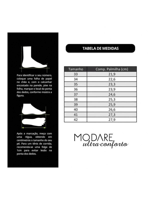 Sandália Modare Feminina Elástico Canelado - Imagem 6