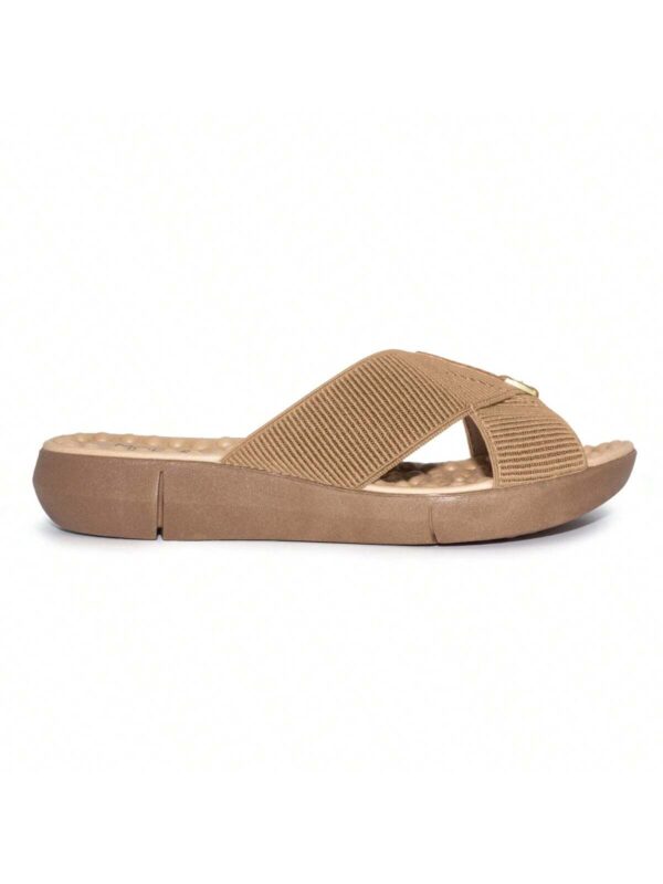 Modare Tamanco Modare Feminino Elástico Canelado/Napa Sense Flex - Imagem 8