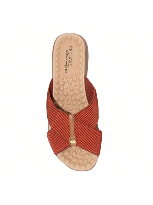 Modare Tamanco Modare Feminino Elástico Canelado/Napa Sense Flex - Imagem 3