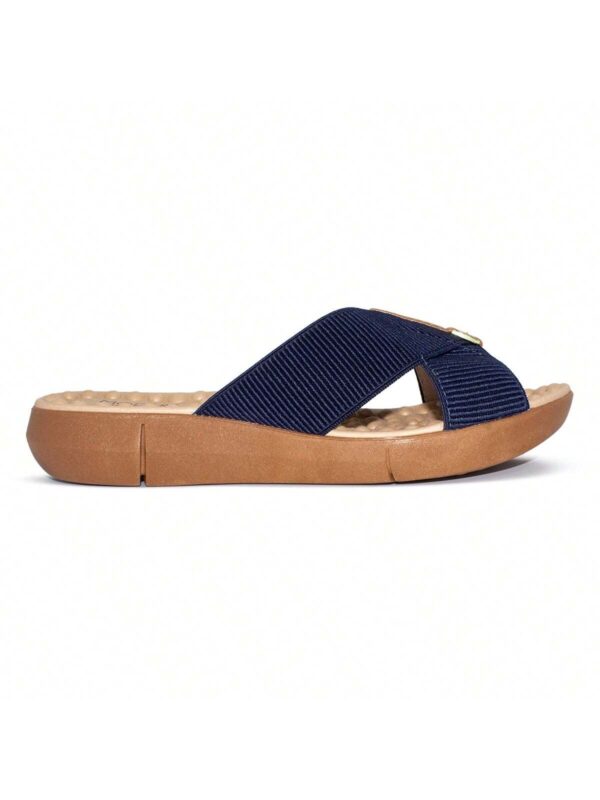 Modare Tamanco Modare Feminino Elástico Canelado/Napa Sense Flex - Imagem 7