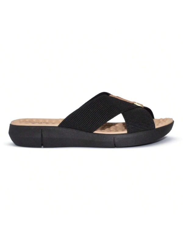Modare Tamanco Modare Feminino Elástico Canelado/Napa Sense Flex - Imagem 9