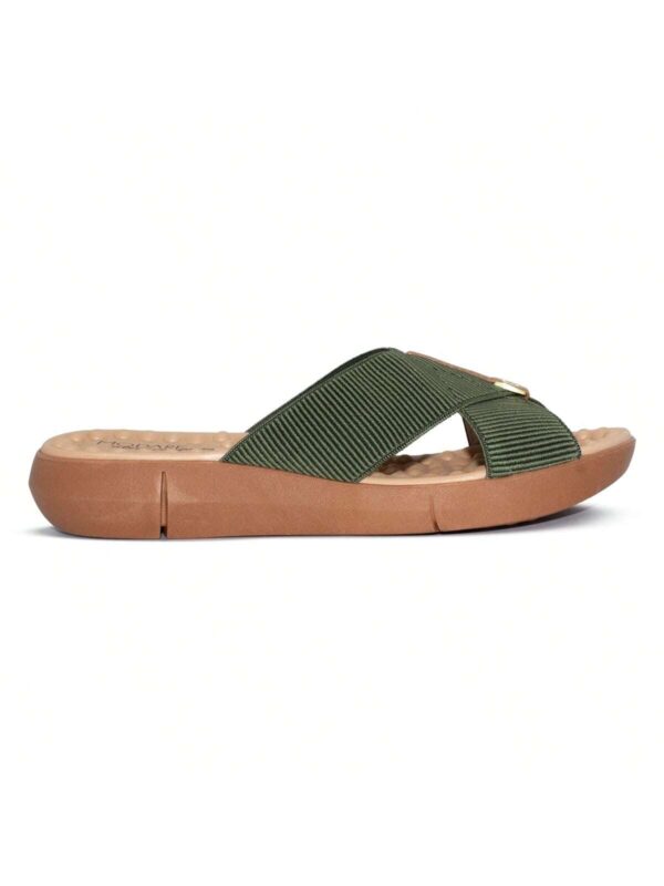 Modare Tamanco Modare Feminino Elástico Canelado/Napa Sense Flex - Imagem 10