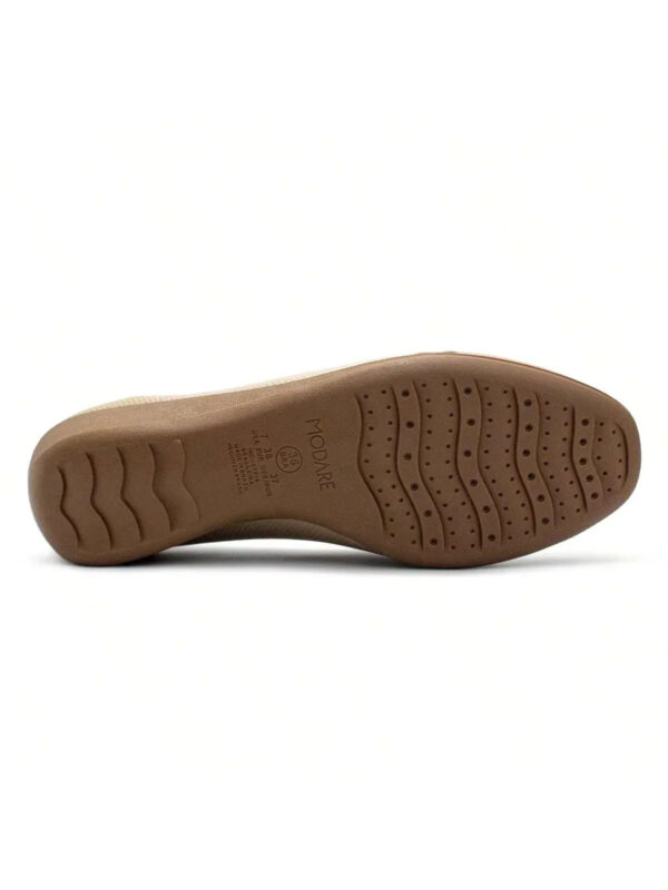 Sapato Modare Feminino Micro/Strech Salto Anabela Enfeite - Imagem 5