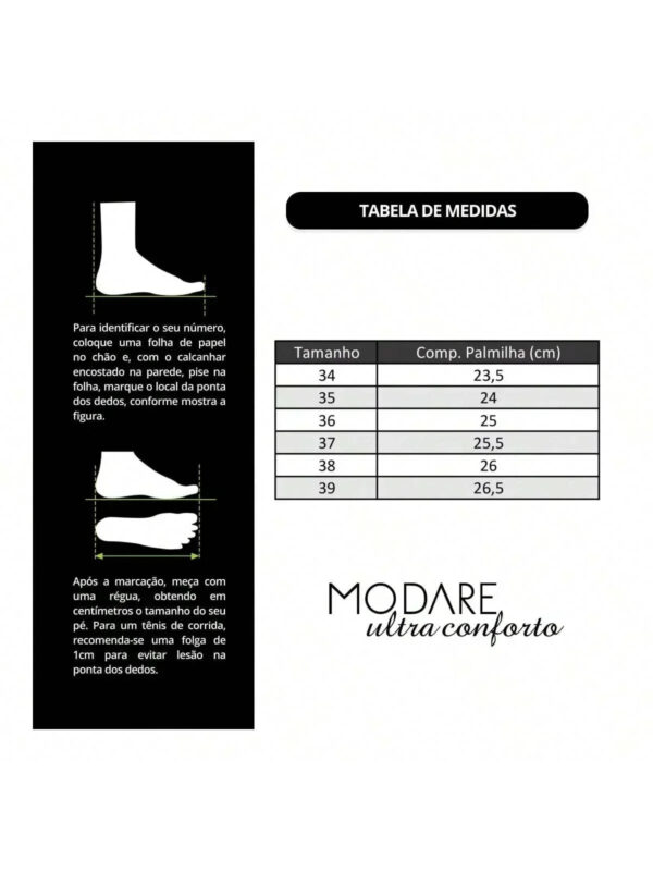 Tênis Modare Feminino Napa Floather/Napa Sense Flex Conforto - Imagem 6