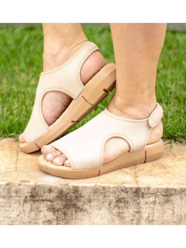 Modare Kit 2 pares Sandália Chinelo Feminino Esporão Chinela Tamanco Ortopédico Massageador - Imagem 9