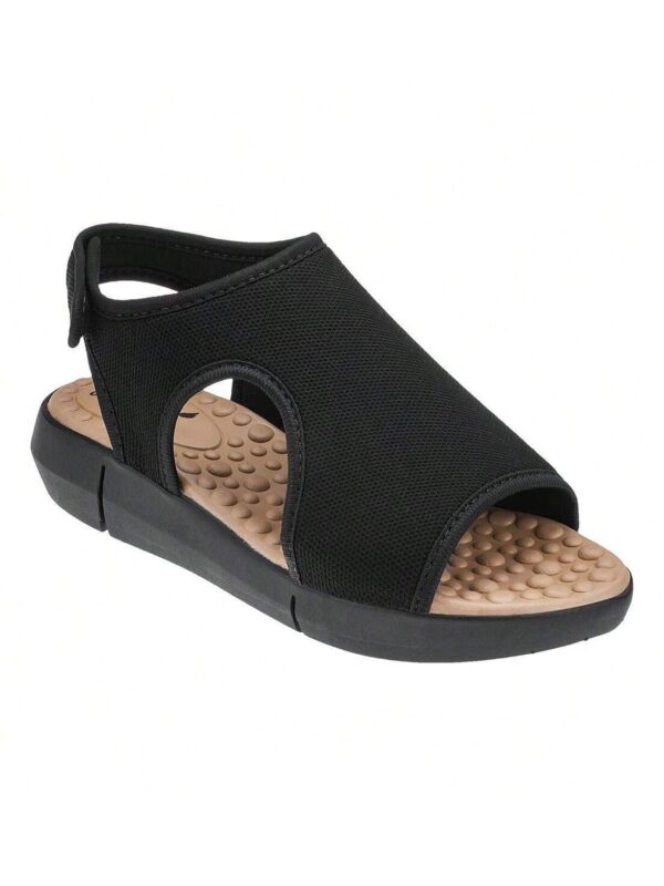 Modare Kit 2 pares Sandália Chinelo Feminino Esporão Chinela Tamanco Ortopédico Massageador - Imagem 2