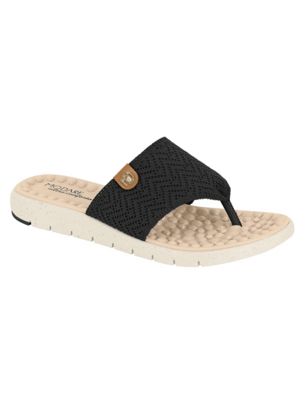 Modare Chinelo Ortopédico Modare Com Esfera Massageadora e Tecido Knit Feminino - Imagem 6