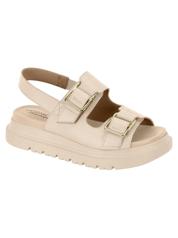 Modare Sandália Plataforma Com Fivela Modare Verão - Imagem 9