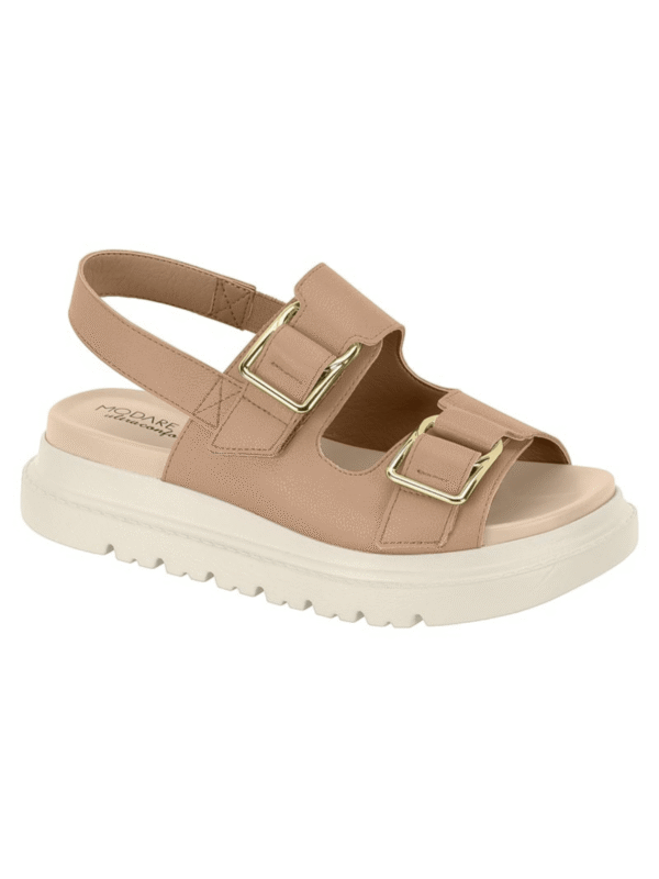Modare Sandália Plataforma Com Fivela Modare Verão - Imagem 10
