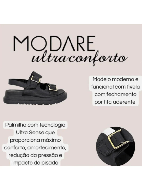 Modare Sandália Plataforma Com Fivela Modare Verão - Imagem 3