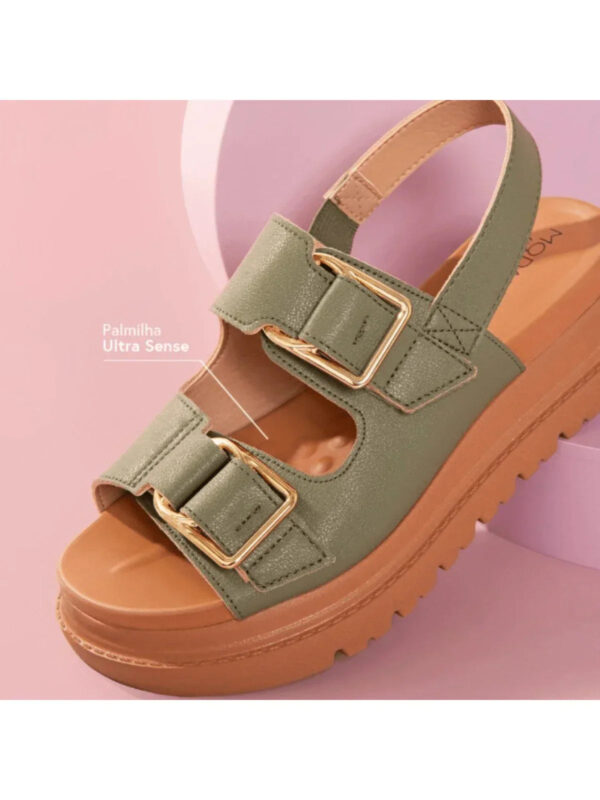 Modare Sandália Plataforma Com Fivela Modare Verão - Imagem 6
