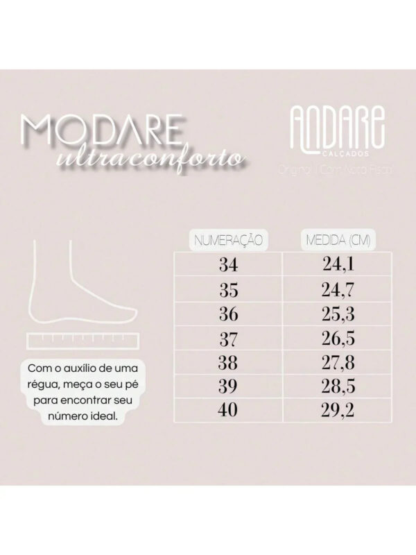 Sandalia Ortopedica Modare Conforto Massageadora Feminina Original - Imagem 9