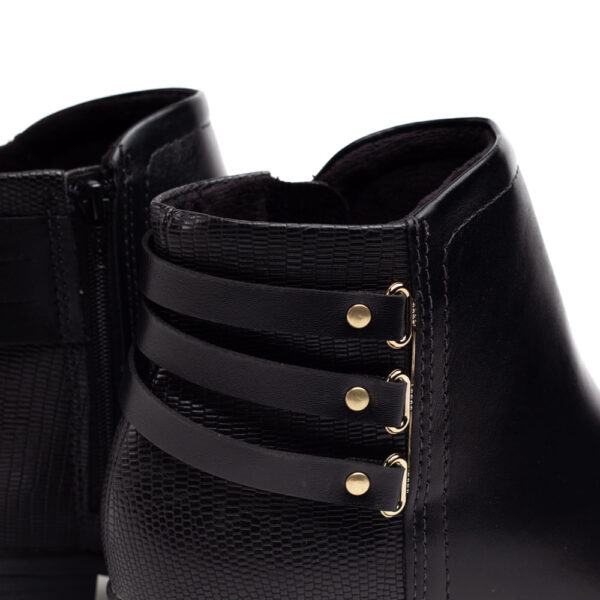 Bota Feminina Modare Cano Curto com Tiras Preto - Imagem 7