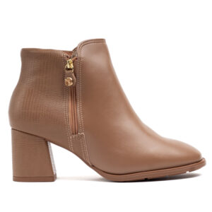 Bota Feminina Modare Cano Curto Salto Bloco Caramelo