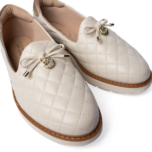Mocassim Feminino Modare Napa Matelassê Off White - Imagem 2
