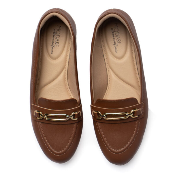 Mocassim Feminino Modare Corrente Napa Marrom - Imagem 3