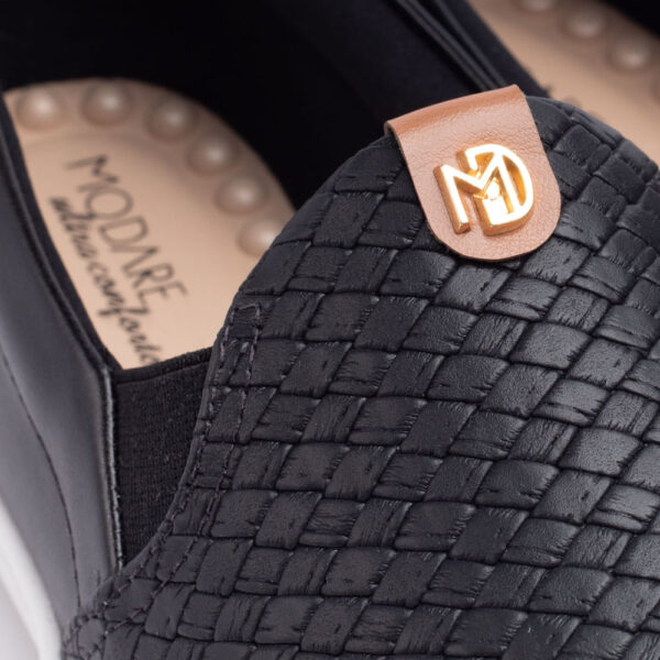 Tênis Feminino Modare Slip On Tressê Preto - Imagem 3